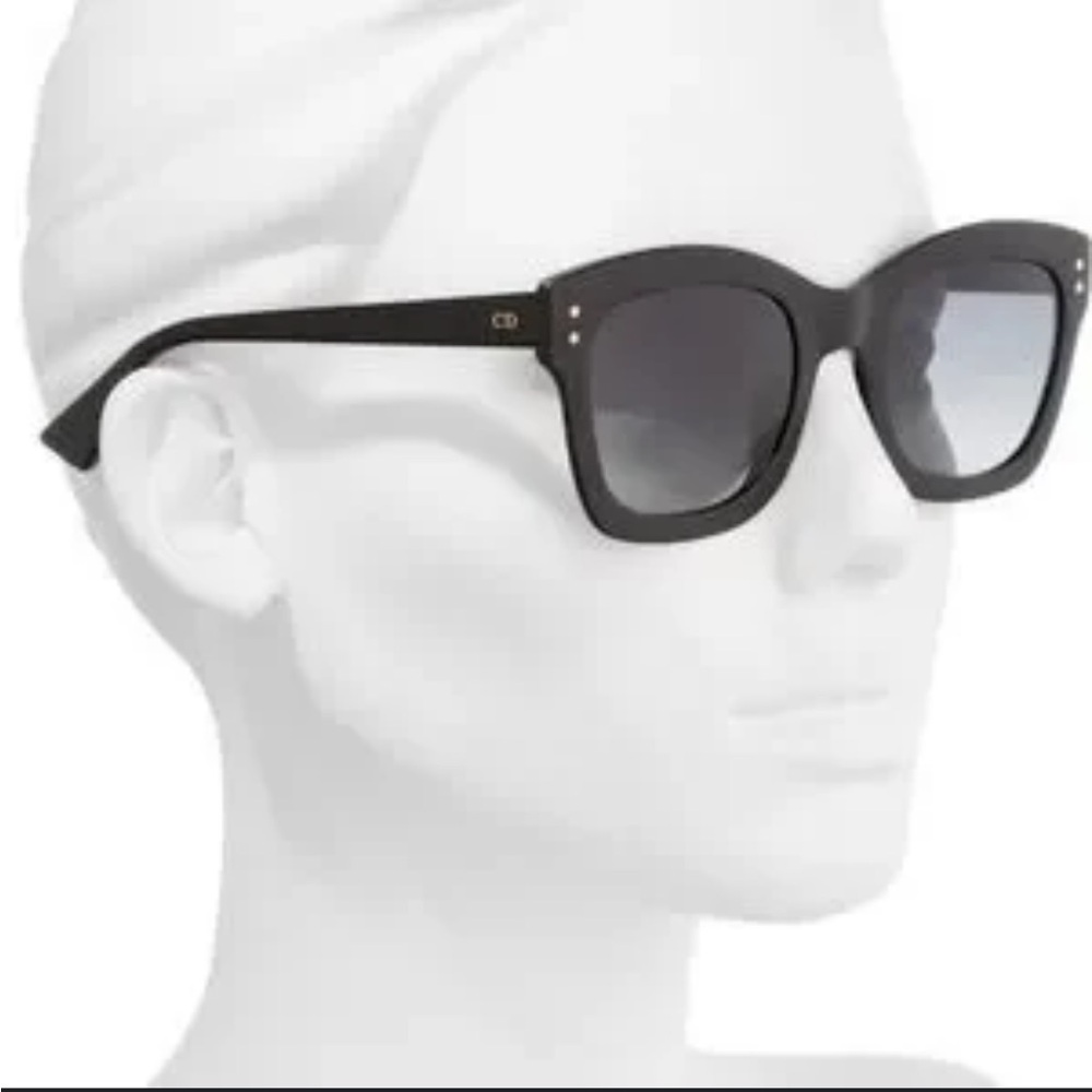 Christian Dior Black Frame Sunglasses & Case